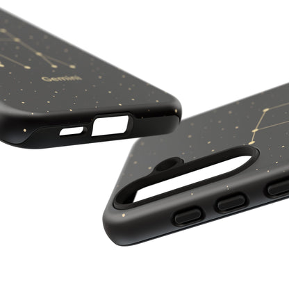 Gemini Zodiac Constellation Phone Case – Luxe Gold Celestial Cover