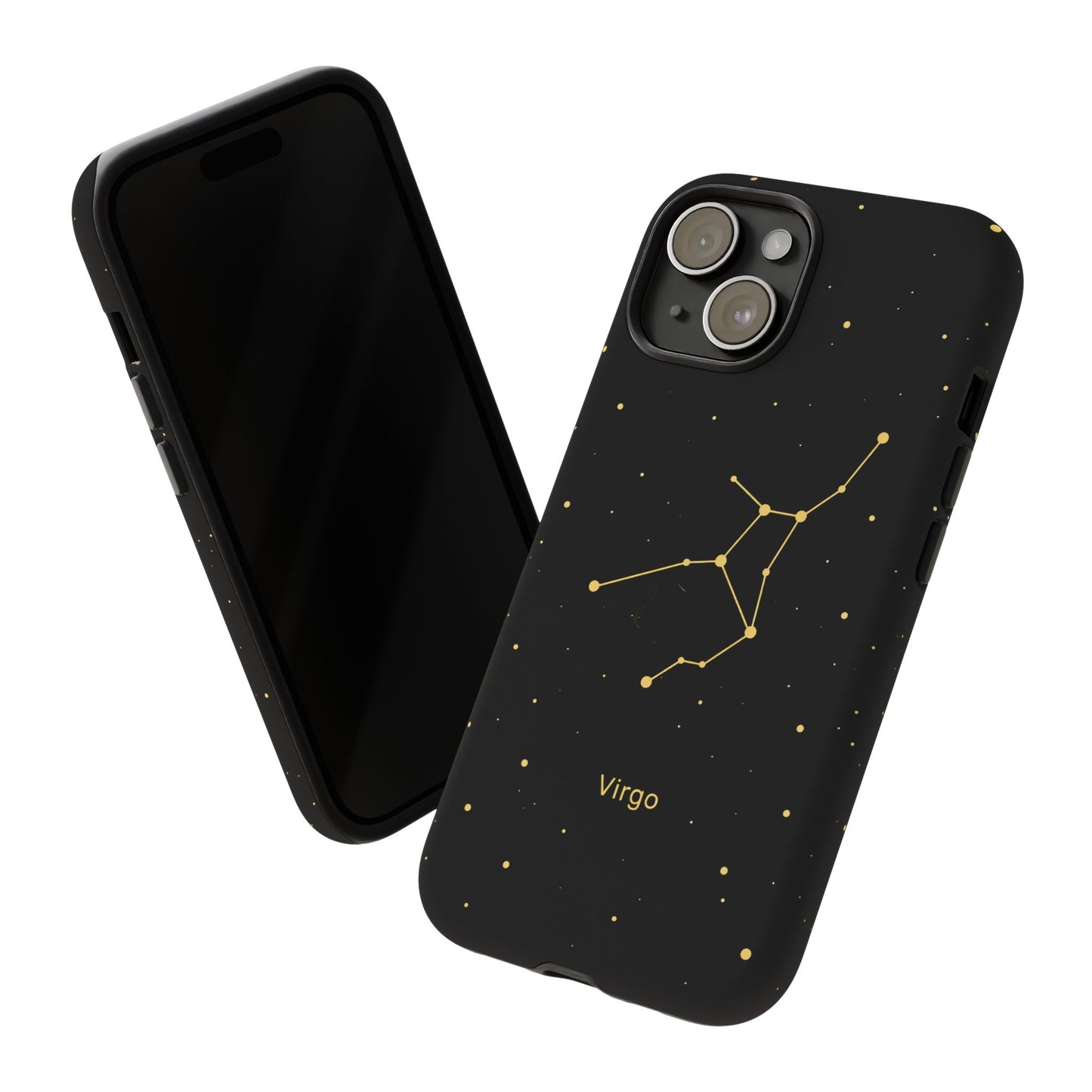 Virgo Zodiac Constellation Phone Case – Luxe Gold Celestial Cover