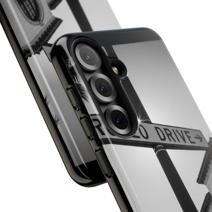 Rodeo Drive Phone Case | Los Angeles Aesthetic Black & White Photography | Luxury LA Street Tough Case for iPhone & Samsung