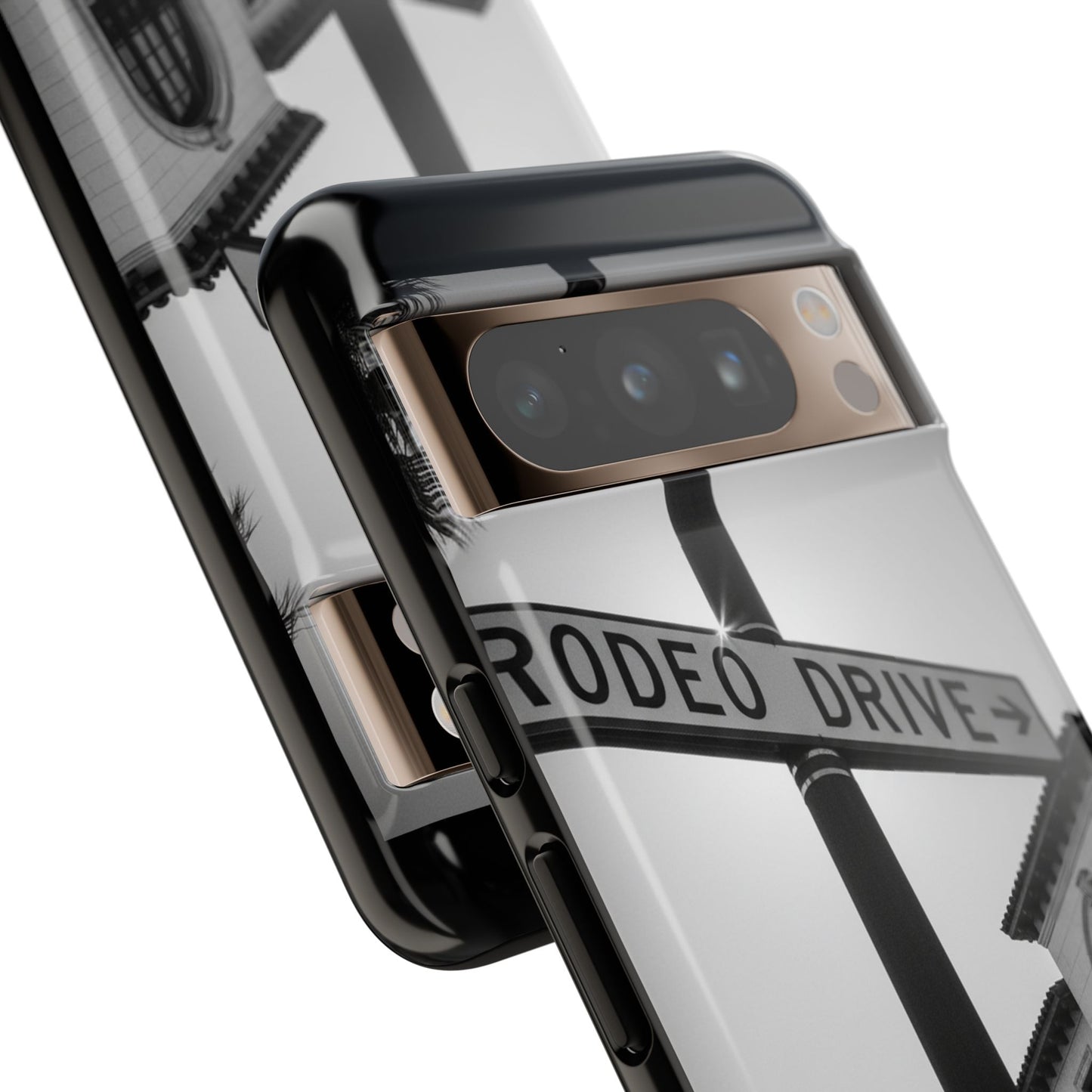 Rodeo Drive Phone Case | Los Angeles Aesthetic Black & White Photography | Luxury LA Street Tough Case for iPhone & Samsung