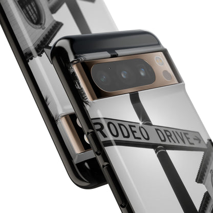 Rodeo Drive Phone Case | Los Angeles Aesthetic Black & White Photography | Luxury LA Street Tough Case for iPhone & Samsung