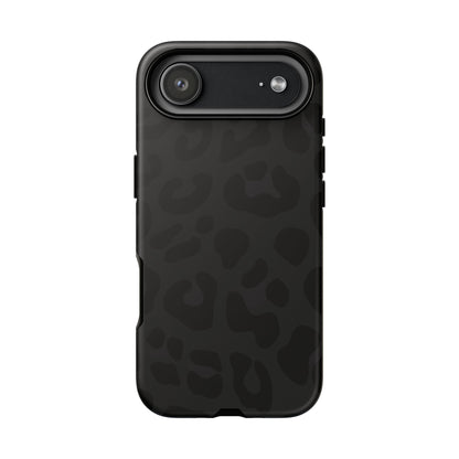 Black Leopard Phone Case | Matte & Glossy Tough Protective iPhone Case