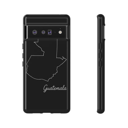 Guatemala Outline Phone Case – Minimal Country Map Tough Case (iPhone, Samsung, Pixel)