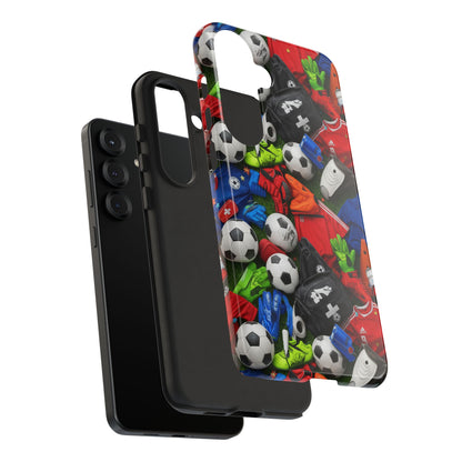 Soccer Ball Pattern Phone Case – Sports Fan Tough Protective Game Day Case