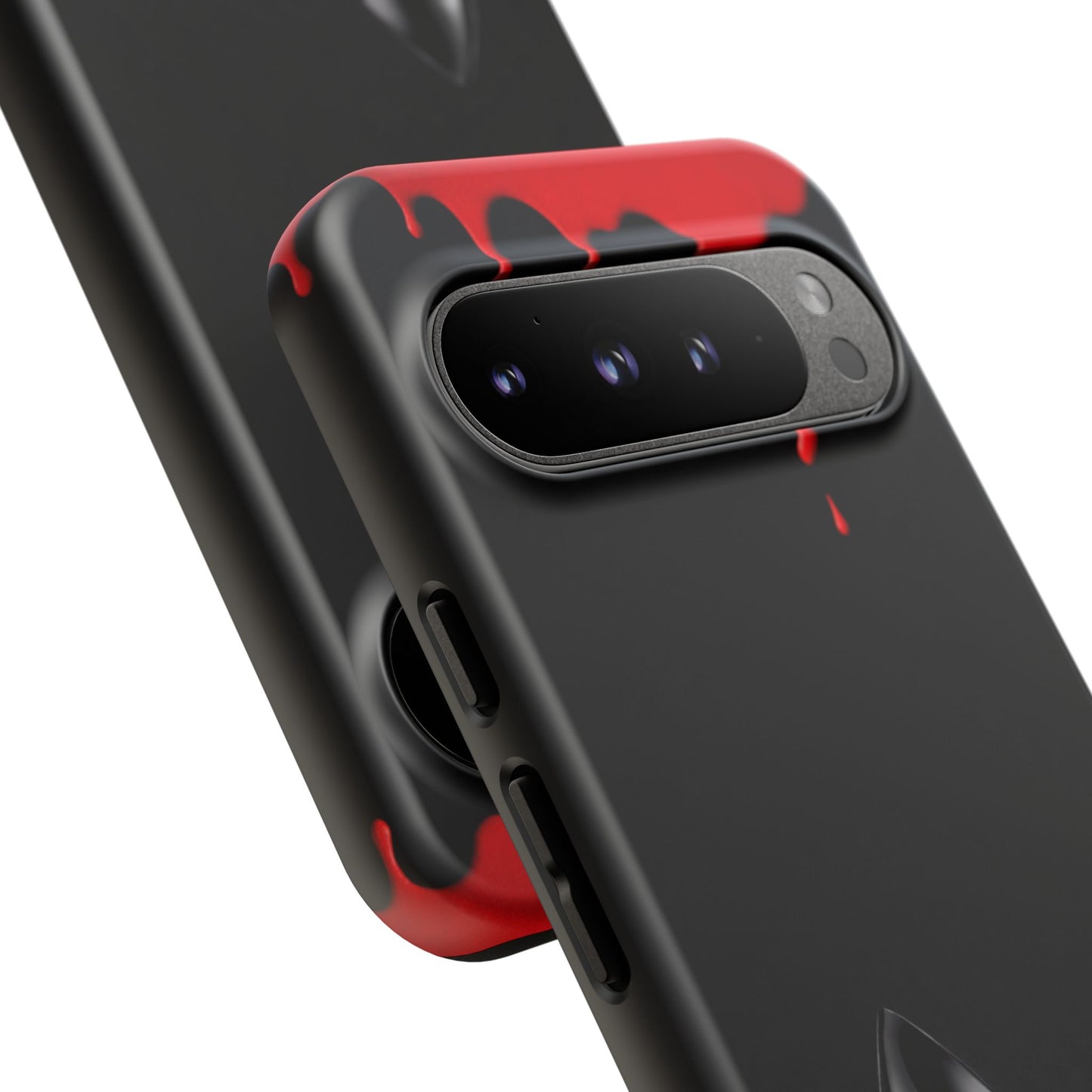 Dark Feminine Red Drip Phone Case – Gothic Glam Tough Cover