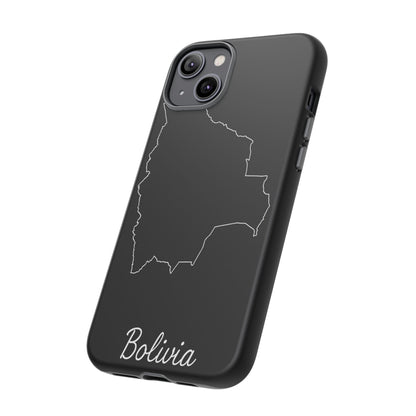 Bolivia Outline Phone Case – Minimal Country Map Tough Cover