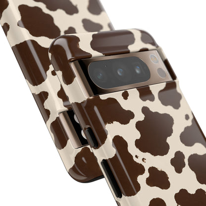 Western Cow Print Tough Phone Case for iPhone Samsung Galaxy Pixel