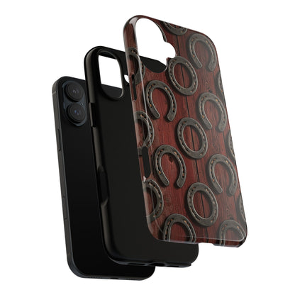 Rustic Horseshoe Western Phone Case – Cowboy Country Ranch Tough Case