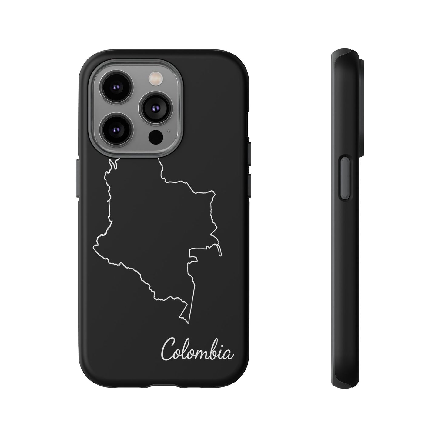 Colombia Outline Phone Case – Minimal Country Map Tough Case (iPhone, Samsung, Pixel)