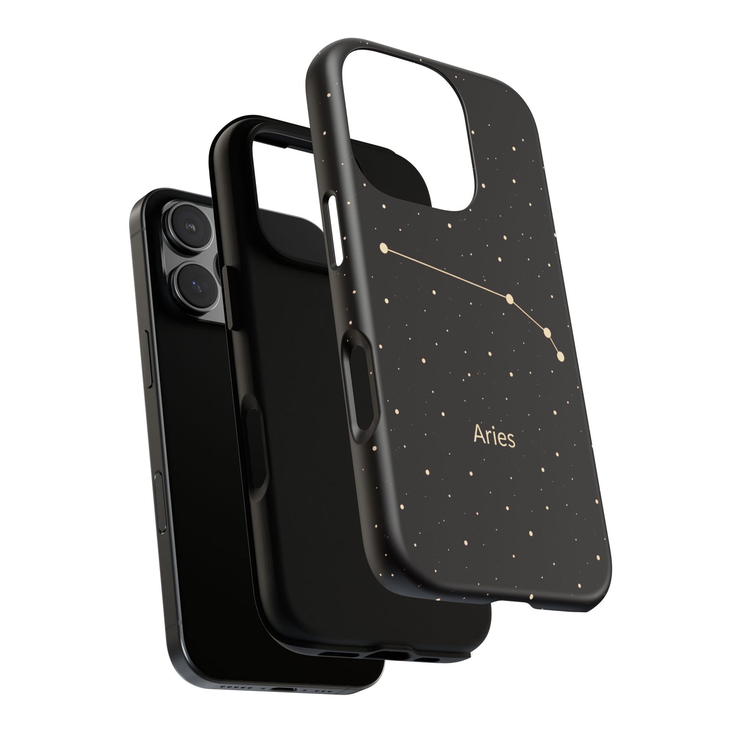 Aries Zodiac Constellation Phone Case – Luxe Gold Celestial Cover