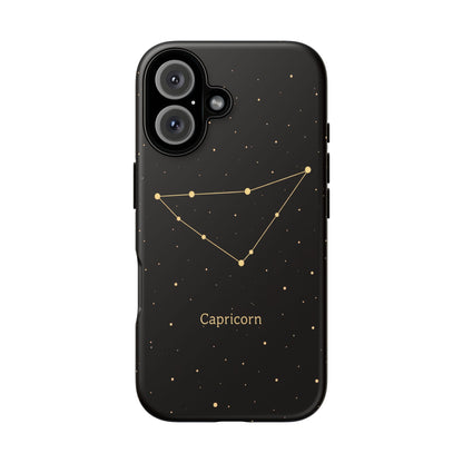 Capricorn Zodiac Constellation Phone Case – Luxe Gold Celestial Cover