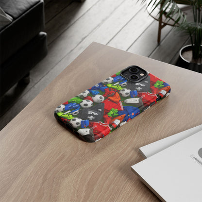 Soccer Ball Pattern Phone Case – Sports Fan Tough Protective Game Day Case