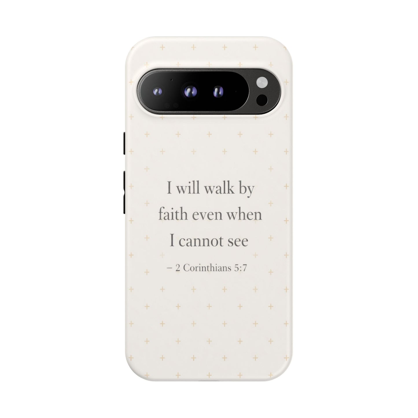 Walk by Faith Phone Case 2 Corinthians 5:7 Christian Bible Cover