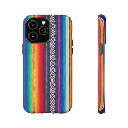 Serape Stripe Phone Case – Colorful Mexican Blanket Pattern Tough Case