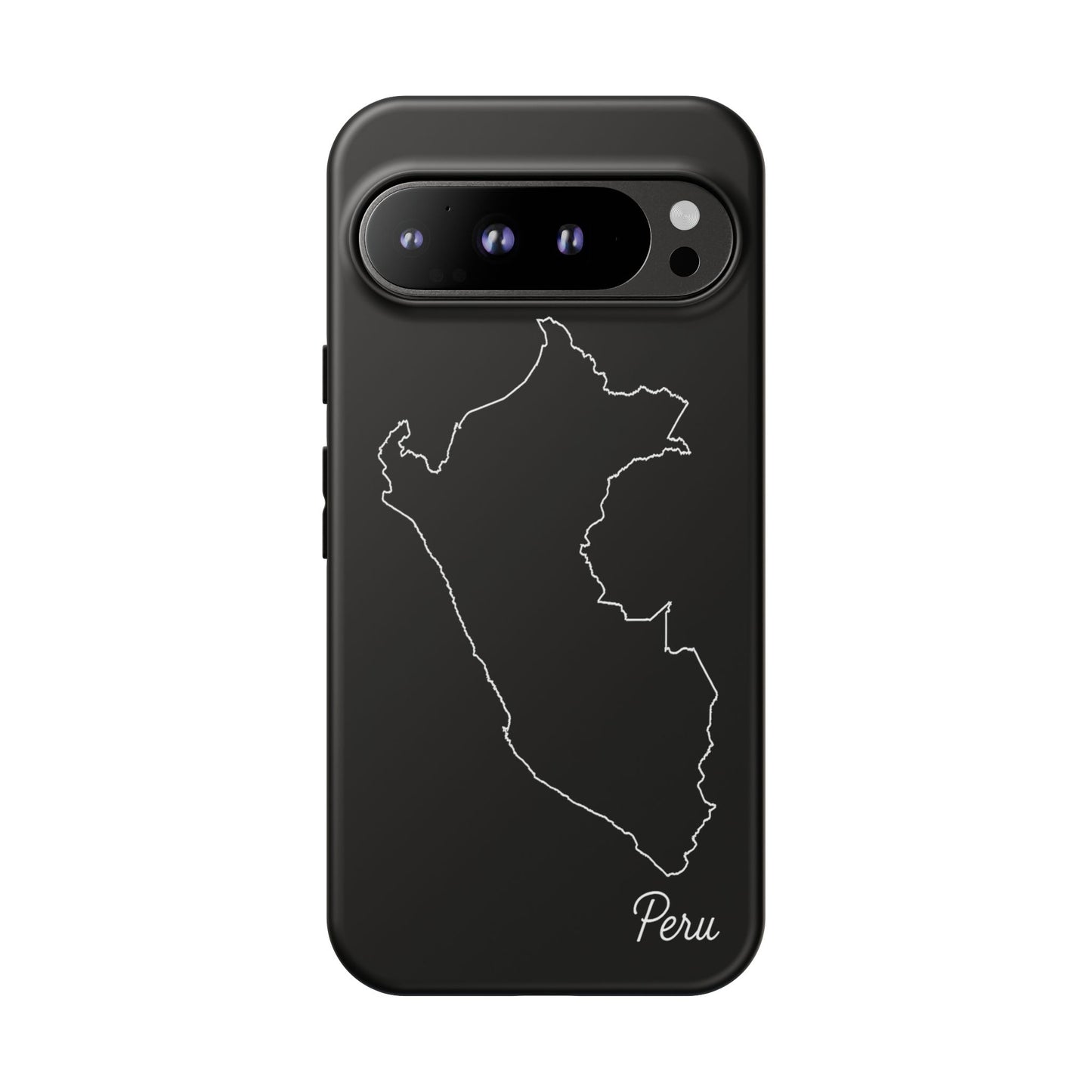 Peru Outline Phone Case – Minimal Country Map Tough Case (iPhone, Samsung, Pixel)