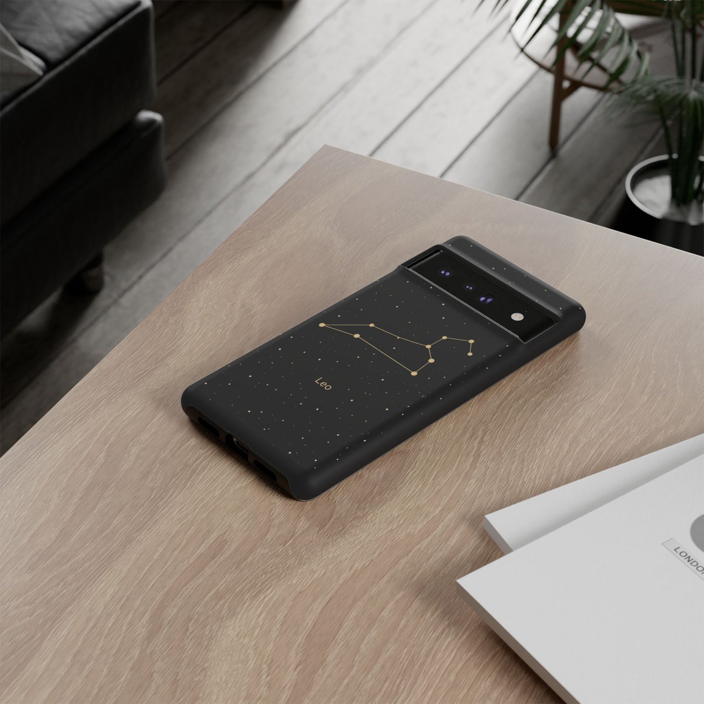 Leo Zodiac Constellation Phone Case – Luxe Gold Celestial Cover