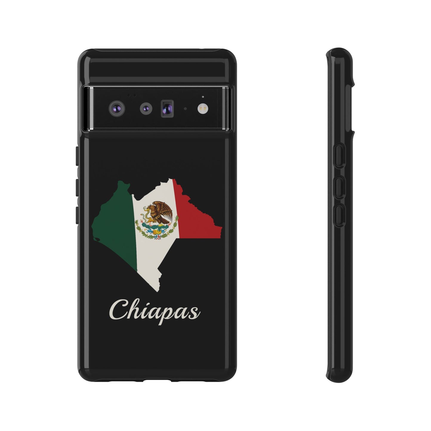 Chiapas Mexico Flag Map Phone Case | Mexican American Pride Tough Case for iPhone & Samsung