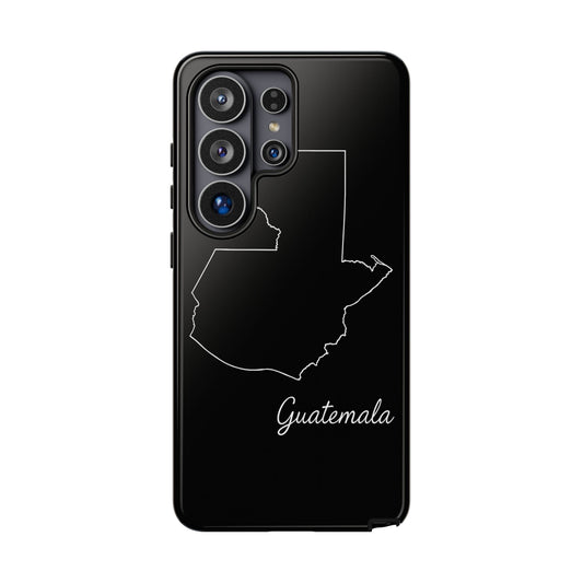 Guatemala Outline Phone Case – Minimal Country Map Tough Case (iPhone, Samsung, Pixel)