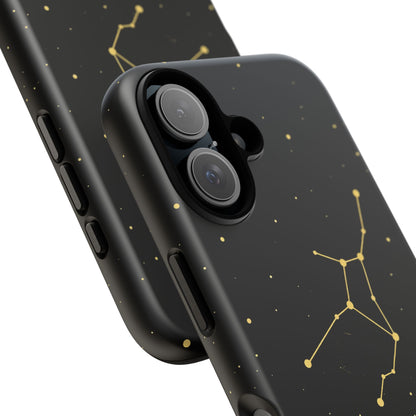 Virgo Zodiac Constellation Phone Case – Luxe Gold Celestial Cover