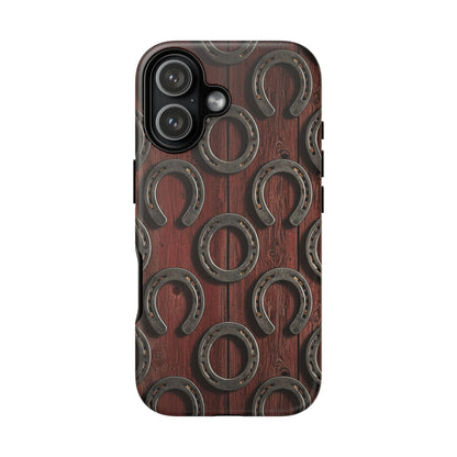 Rustic Horseshoe Western Phone Case – Cowboy Country Ranch Tough Case