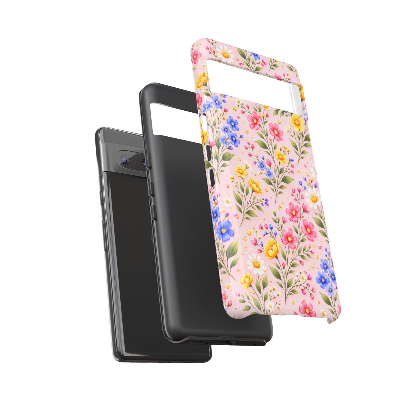 Wildflower Floral Phone Case Vintage Spring Meadow Tough Cover