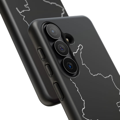 Colombia Outline Phone Case – Minimal Country Map Tough Case (iPhone, Samsung, Pixel)