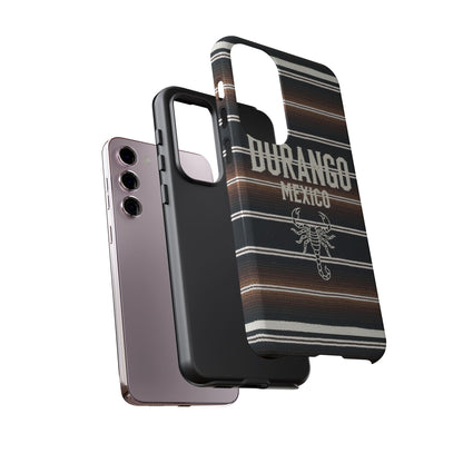 Durango Mexico Phone Case | Serape Scorpion Western Design | Mexican Heritage Tough Case for iPhone & Samsung