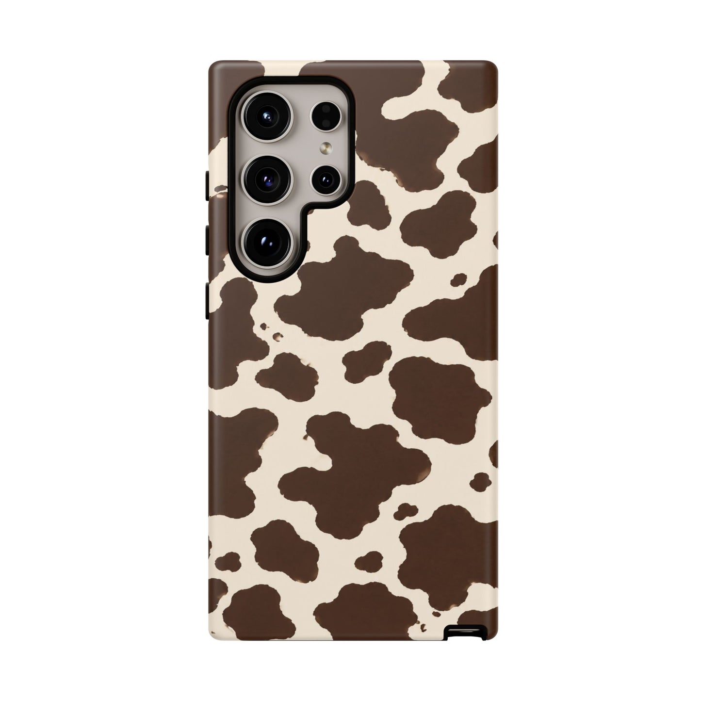 Western Cow Print Tough Phone Case for iPhone Samsung Galaxy Pixel