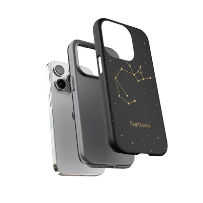 Sagittarius Zodiac Constellation Phone Case – Luxe Gold Celestial Cover