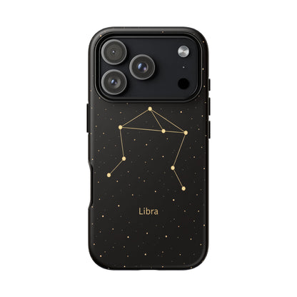 Libra Zodiac Constellation Phone Case – Luxe Gold Celestial Cover