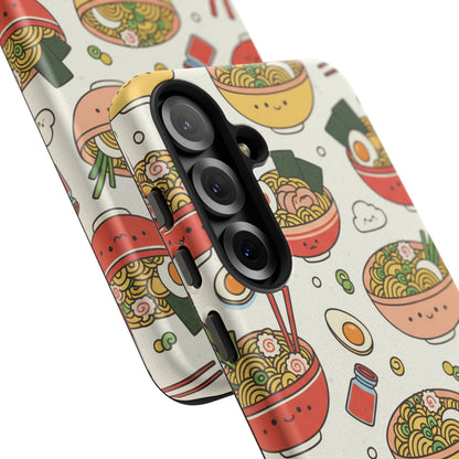 Kawaii Ramen Phone Case – Cute Japanese Food Pattern | Noodle Bowl Aesthetic Case