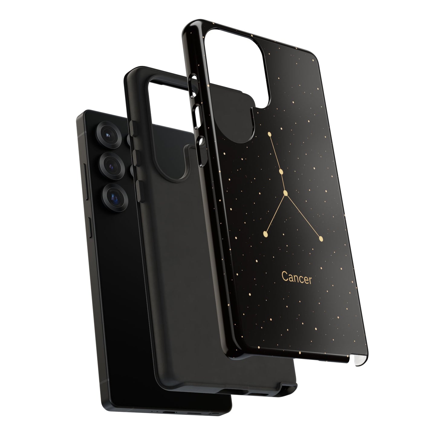 Cancer Zodiac Constellation Phone Case – Luxe Gold Celestial Cover