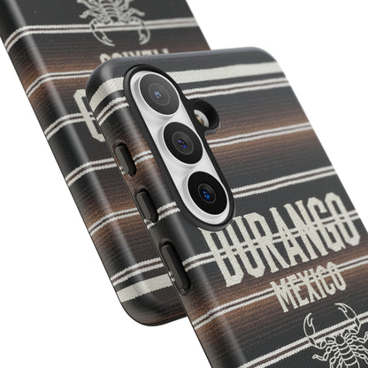 Durango Mexico Phone Case | Serape Scorpion Western Design | Mexican Heritage Tough Case for iPhone & Samsung
