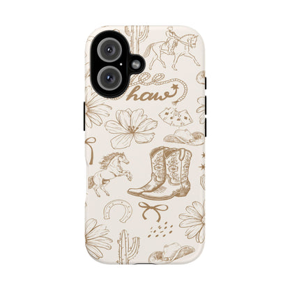 Western Cowgirl Phone Case for iPhone Samsung Galaxy Pixel Tough Case