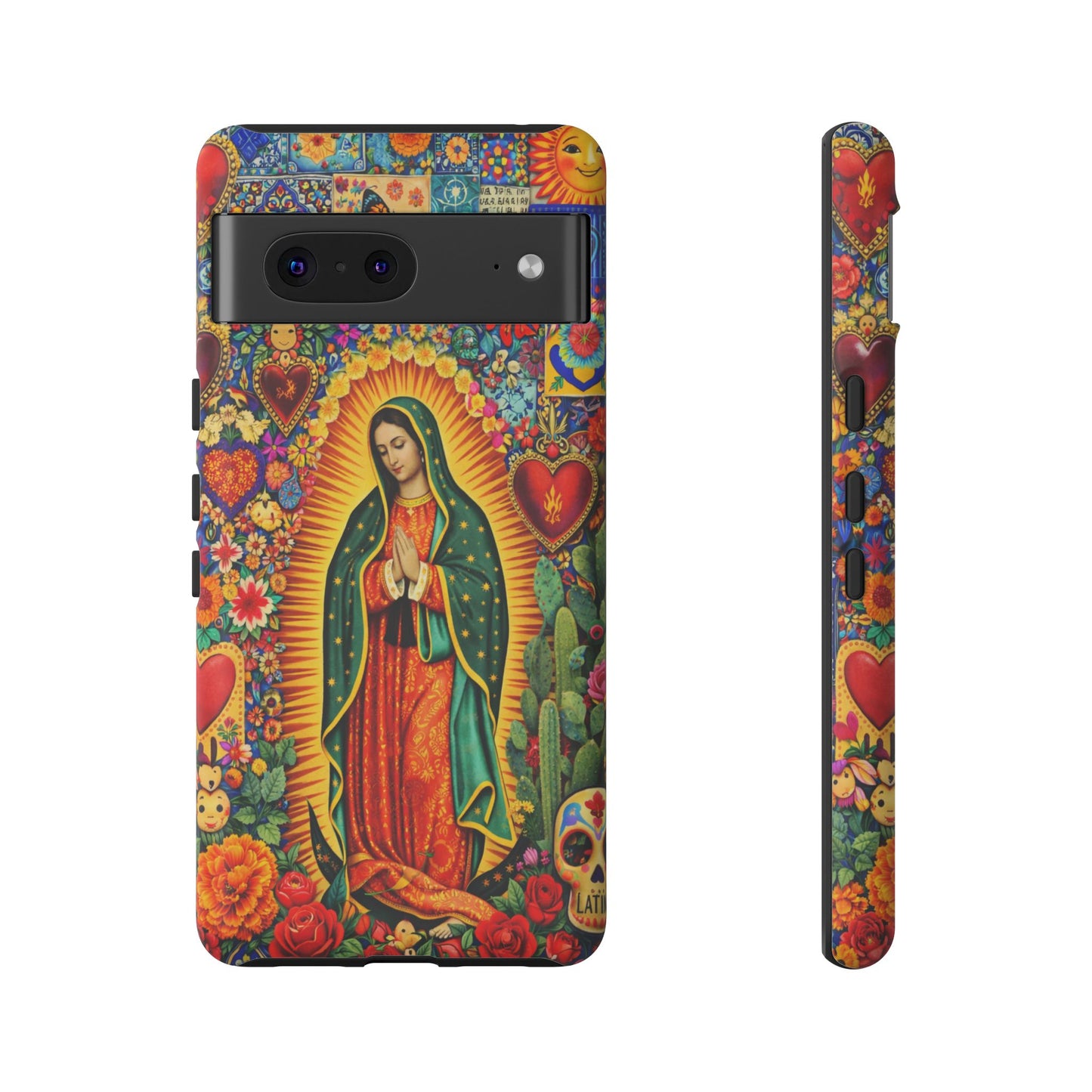 Virgin Mary Guadalupe Phone Case Mexican Folk Art Tough Cover iPhone Samsung