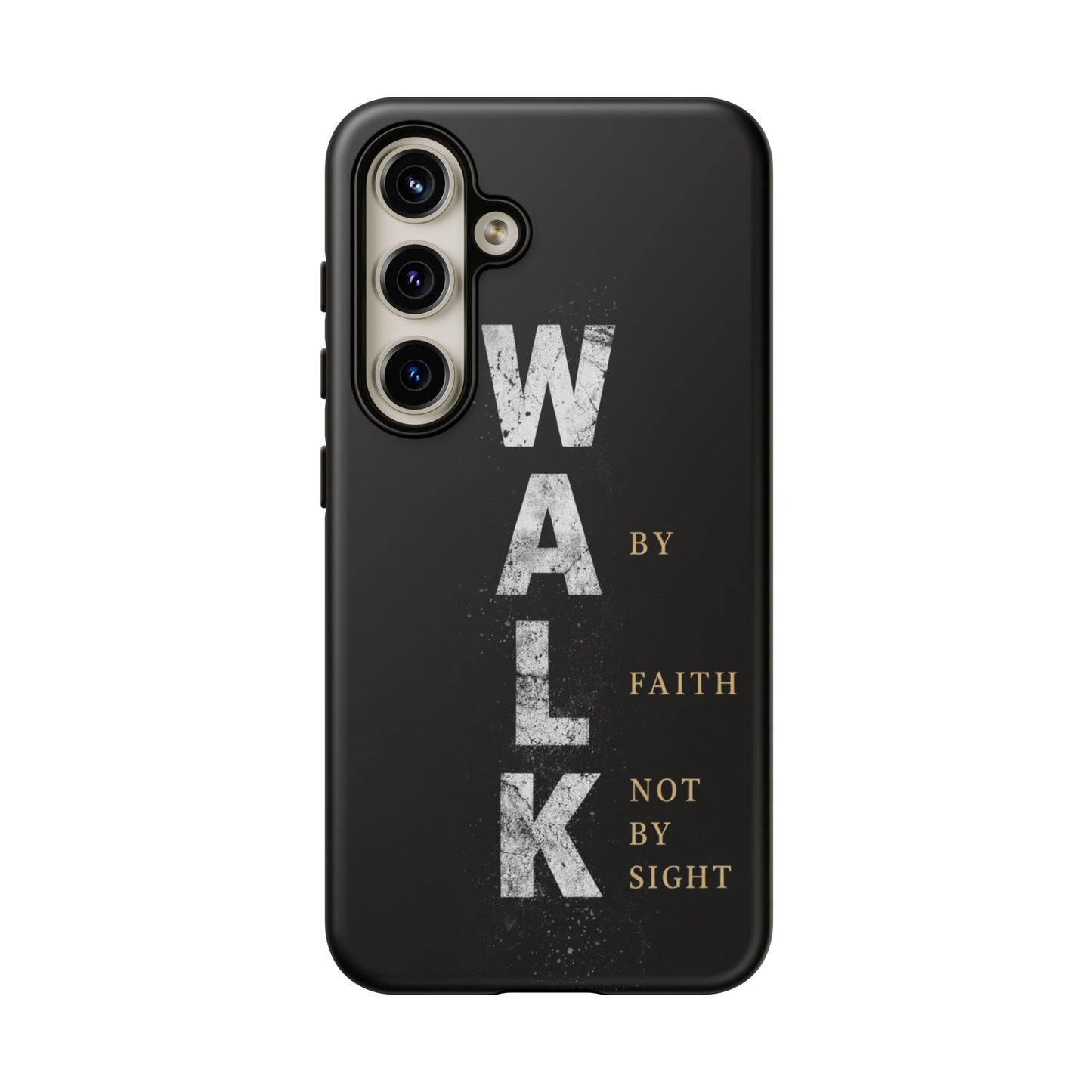 Walk by Faith Not by Sight Christian Phone Case Bible Verse Faith Cover