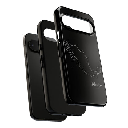 Mexico Outline Phone Case – Minimal Country Map Tough Case (iPhone, Samsung, Pixel)