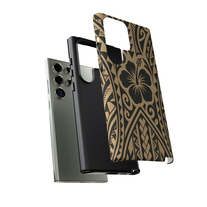 Polynesian Tribal Hawaiin Hibiscus Phone Case for iPhone Samsung Galaxy