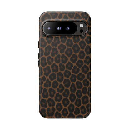 Brown Leopard Print Phone Case | Classic Animal Print Aesthetic Tough Protective Case
