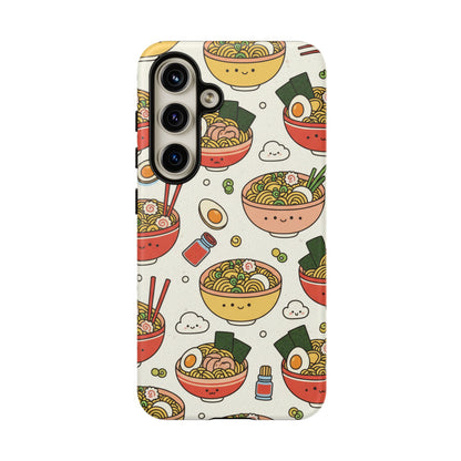 Kawaii Ramen Phone Case – Cute Japanese Food Pattern | Noodle Bowl Aesthetic Case