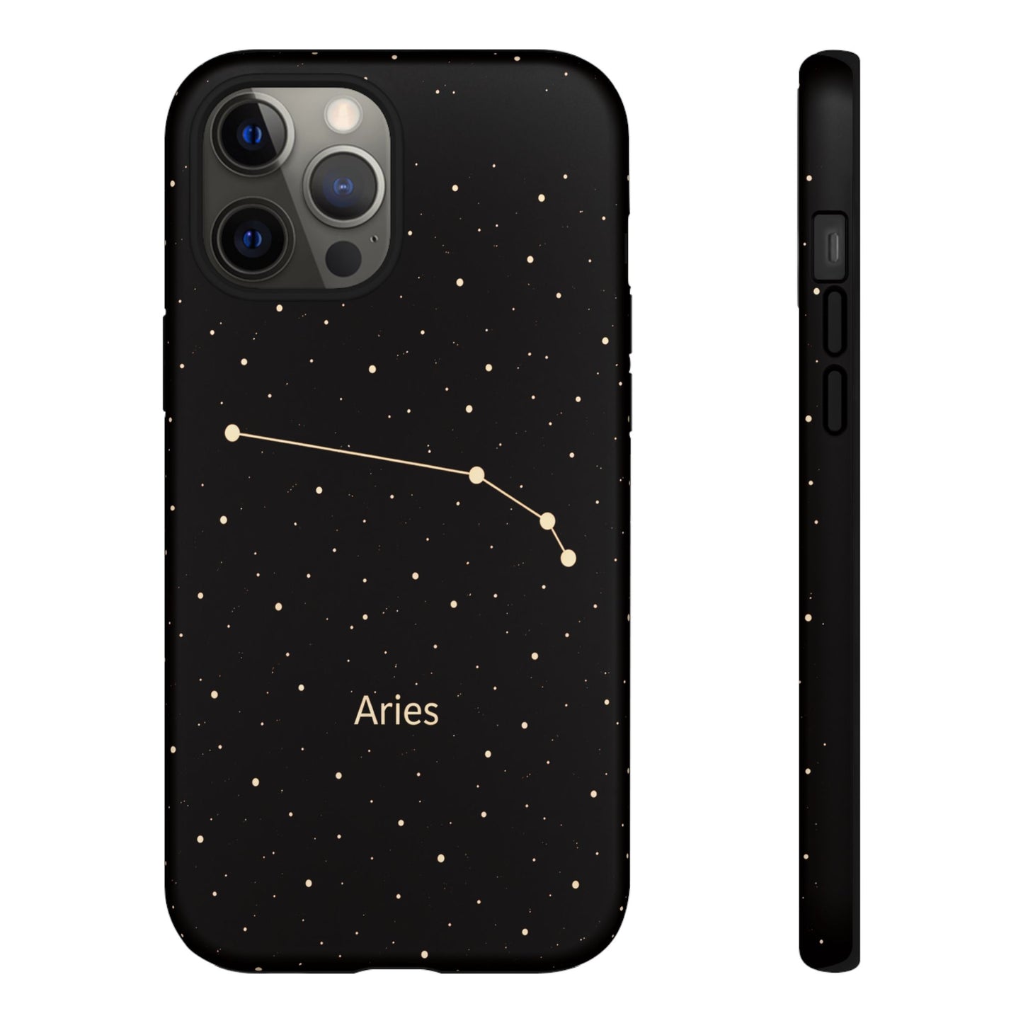 Aries Zodiac Constellation Phone Case – Luxe Gold Celestial Cover