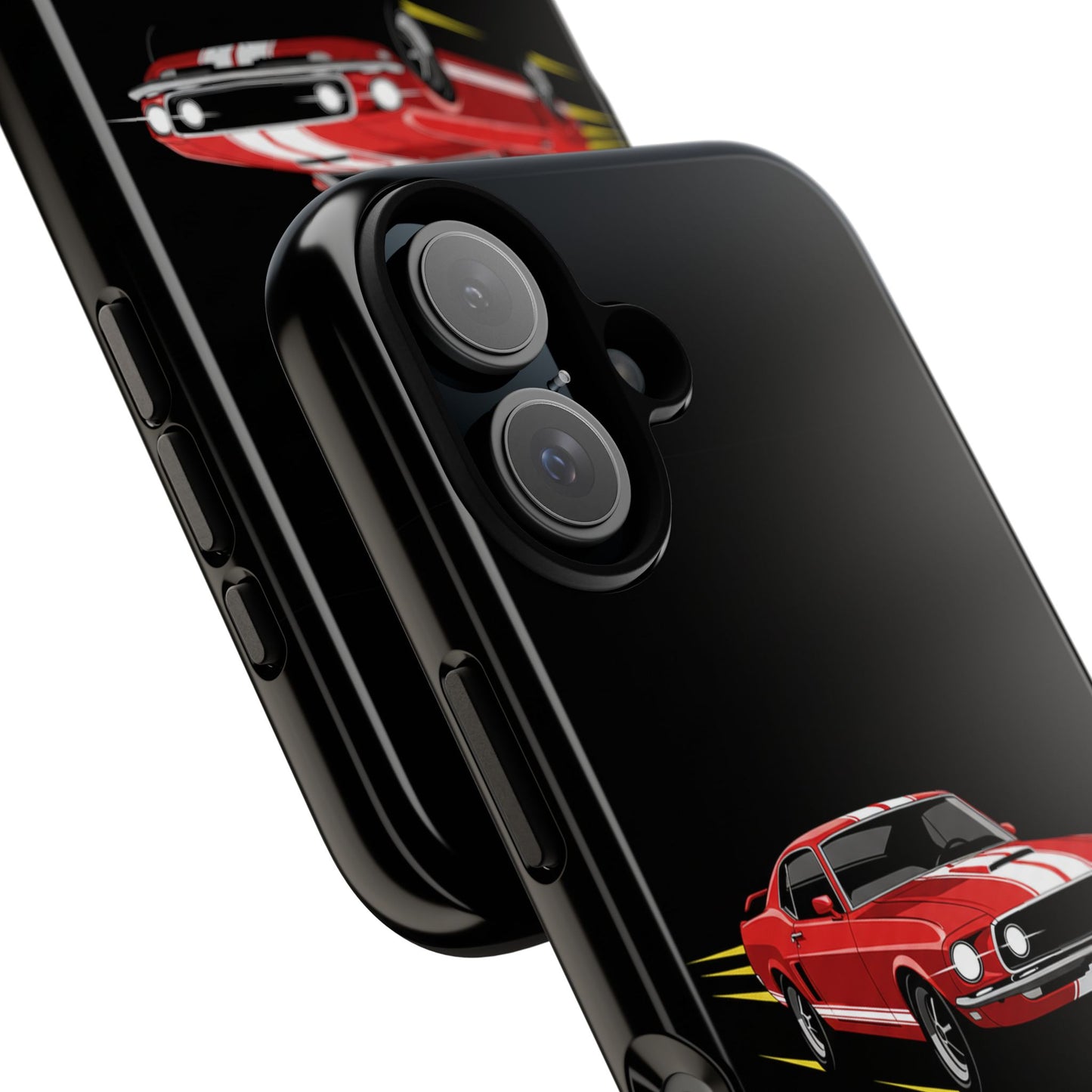 Red Muscle Car Phone Case – Classic Car Racing Tough Protective Case