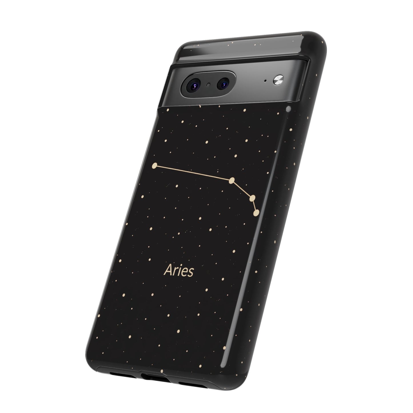 Aries Zodiac Constellation Phone Case – Luxe Gold Celestial Cover