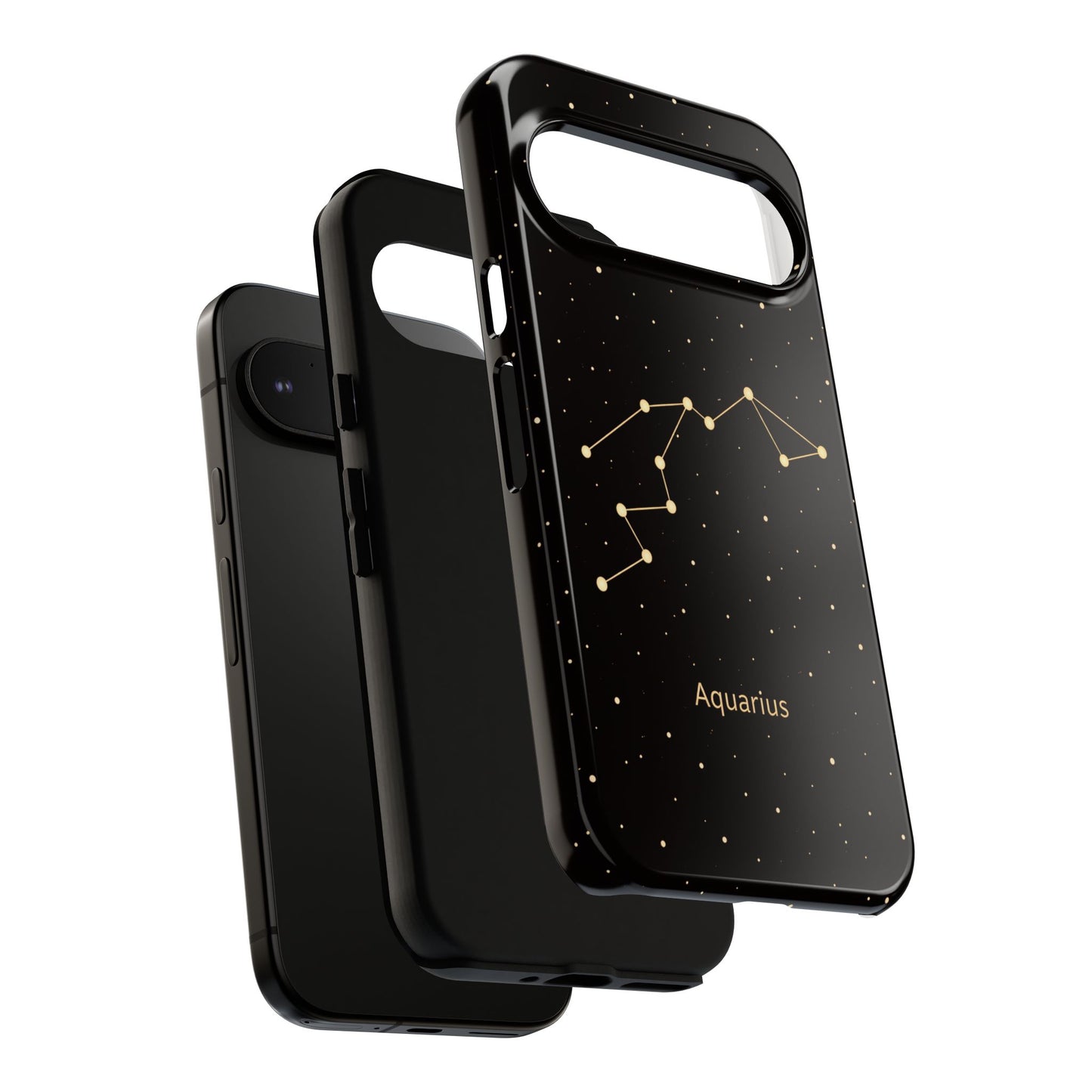 Aquarius Zodiac Constellation Phone Case – Luxe Gold Celestial Cover