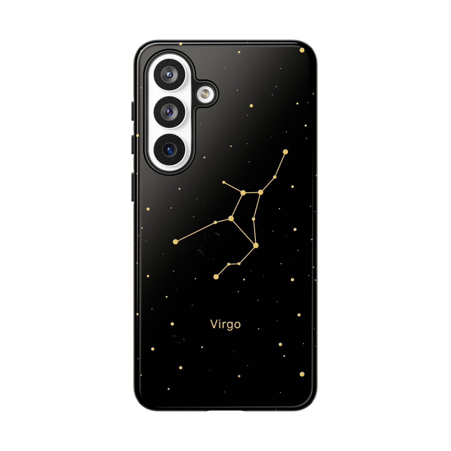 Virgo Zodiac Constellation Phone Case – Luxe Gold Celestial Cover
