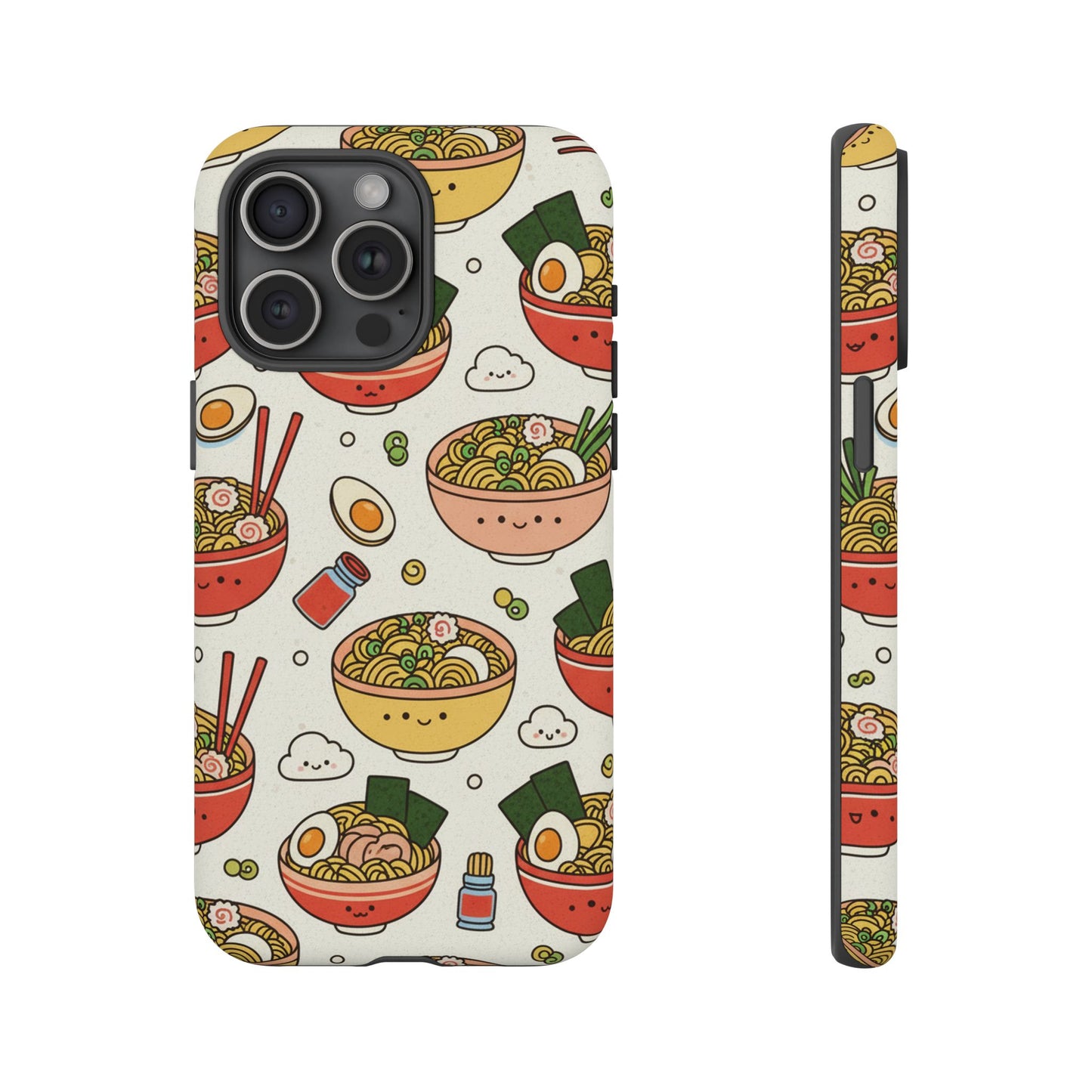 Kawaii Ramen Phone Case – Cute Japanese Food Pattern | Noodle Bowl Aesthetic Case