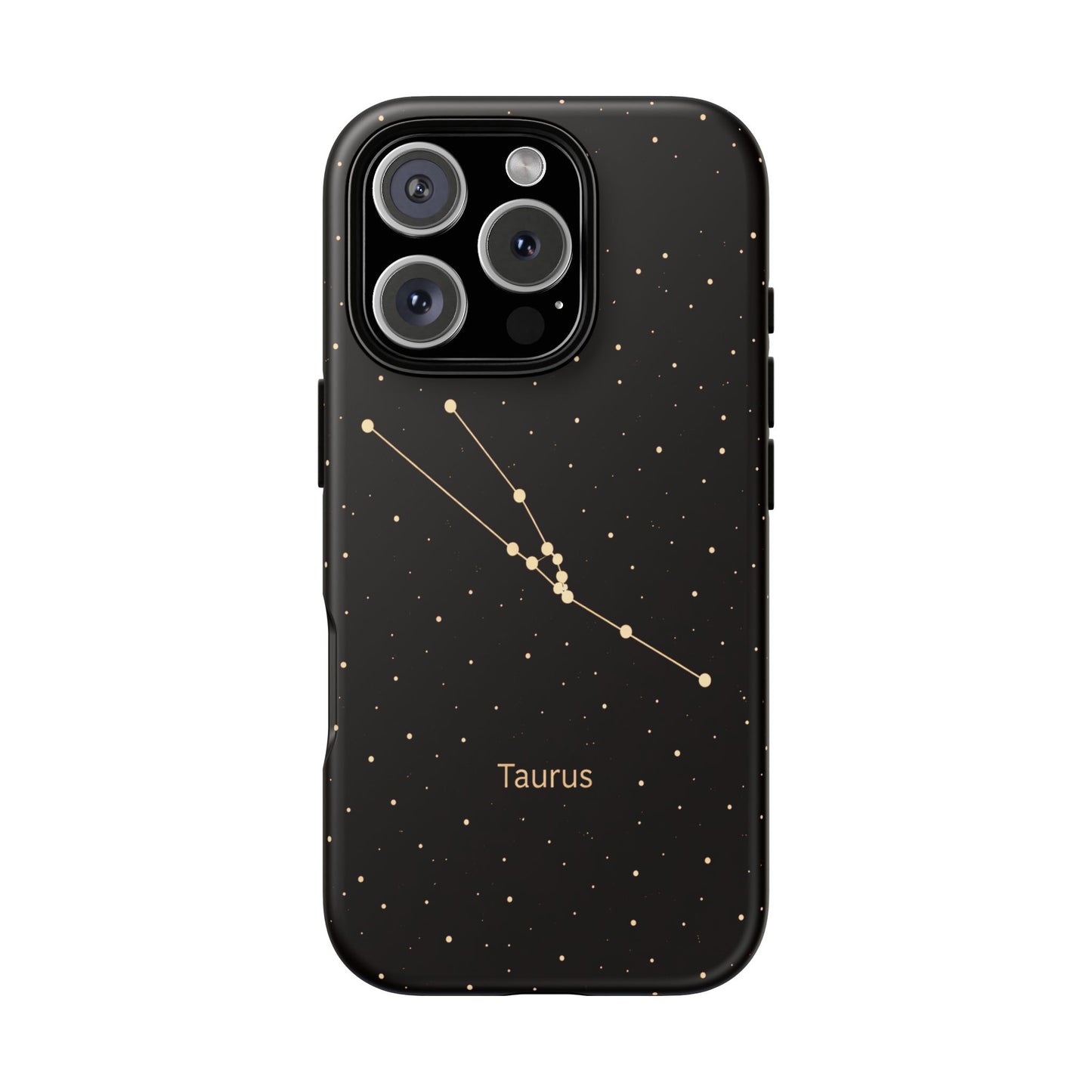 Taurus Zodiac Constellation Phone Case – Luxe Gold Celestial Cover