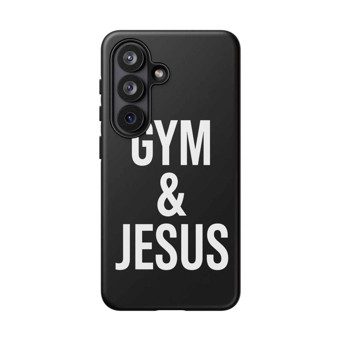 Gym & Jesus Phone Case Christian Faith Workout Gym Motivation Case