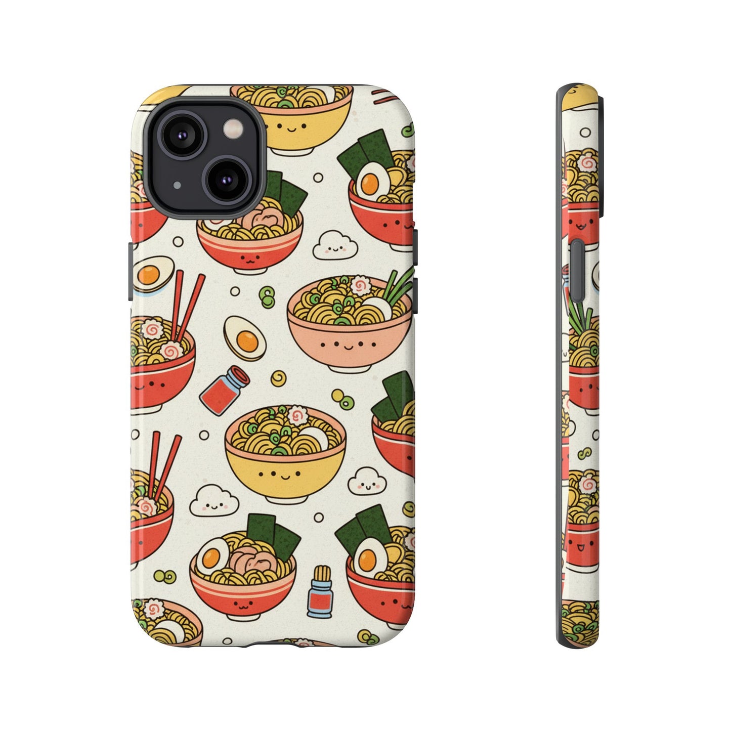 Kawaii Ramen Phone Case – Cute Japanese Food Pattern | Noodle Bowl Aesthetic Case