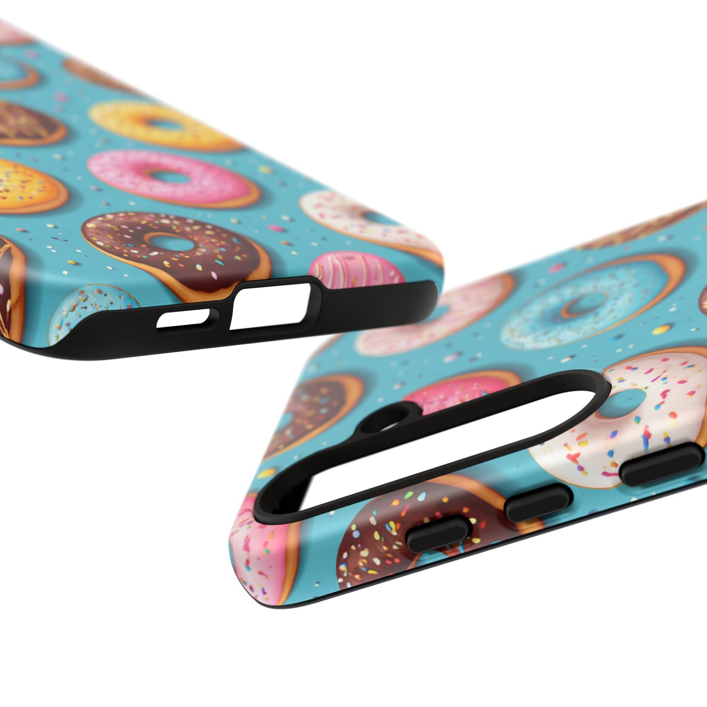Cute Donut Pattern Phone Case – Colorful Sprinkles Dessert Design for Iphone, Samsung Galaxy and Pixel